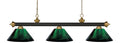 Z-LITE, RIVIERA 3 LIGHT BILLIARD, LINEAR LIGHT