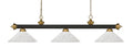 Z-LITE, RIVIERA 3 LIGHT BILLIARD, LINEAR LIGHT