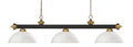 Z-LITE, RIVIERA 3 LIGHT BILLIARD, LINEAR LIGHT