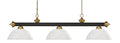 Z-LITE, RIVIERA 3 LIGHT BILLIARD, LINEAR LIGHT