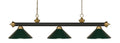Z-LITE, RIVIERA 3 LIGHT BILLIARD, LINEAR LIGHT