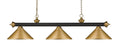 Z-LITE, RIVIERA 3 LIGHT BILLIARD, LINEAR LIGHT