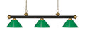 Z-LITE, RIVIERA 3 LIGHT BILLIARD, LINEAR LIGHT