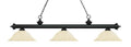 Z-LITE, RIVIERA 3 LIGHT BILLIARD, LINEAR LIGHT