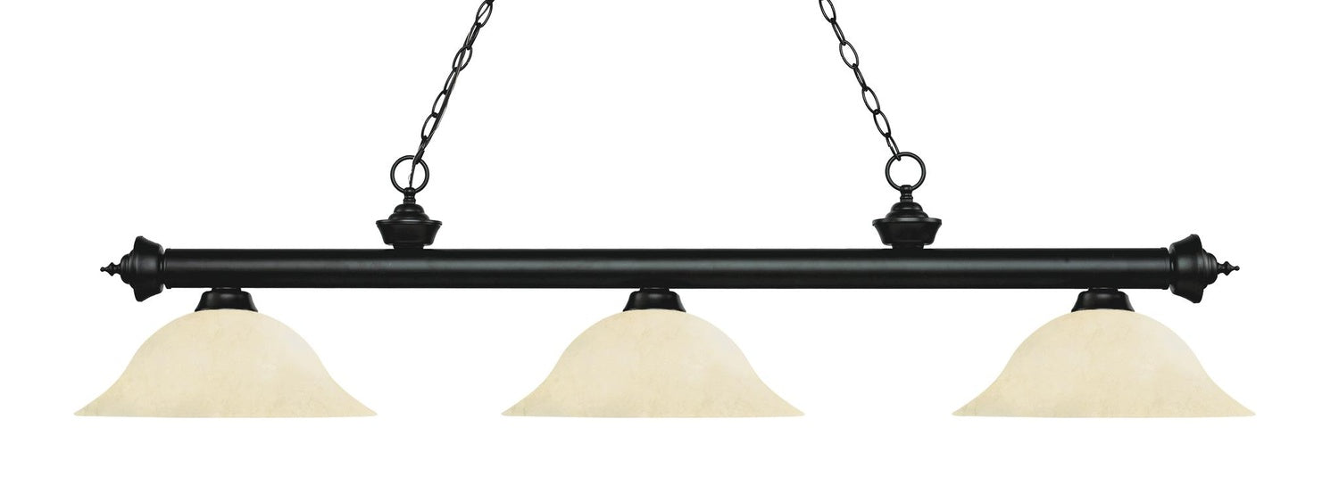 Z-LITE, RIVIERA 3 LIGHT BILLIARD, LINEAR LIGHT