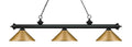 Z-LITE, RIVIERA 3 LIGHT BILLIARD, LINEAR LIGHT