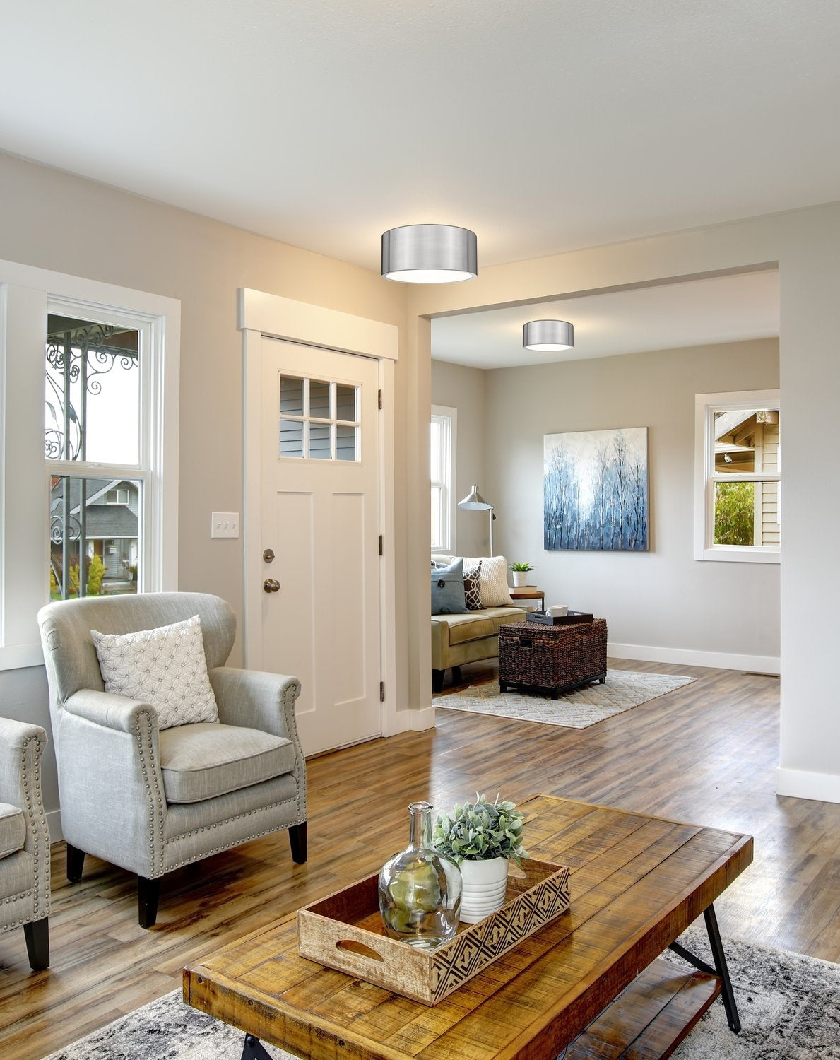 Z-LITE, HARLEY FLUSH MOUNT, FLUSH MOUNT CEILING LIGHTS