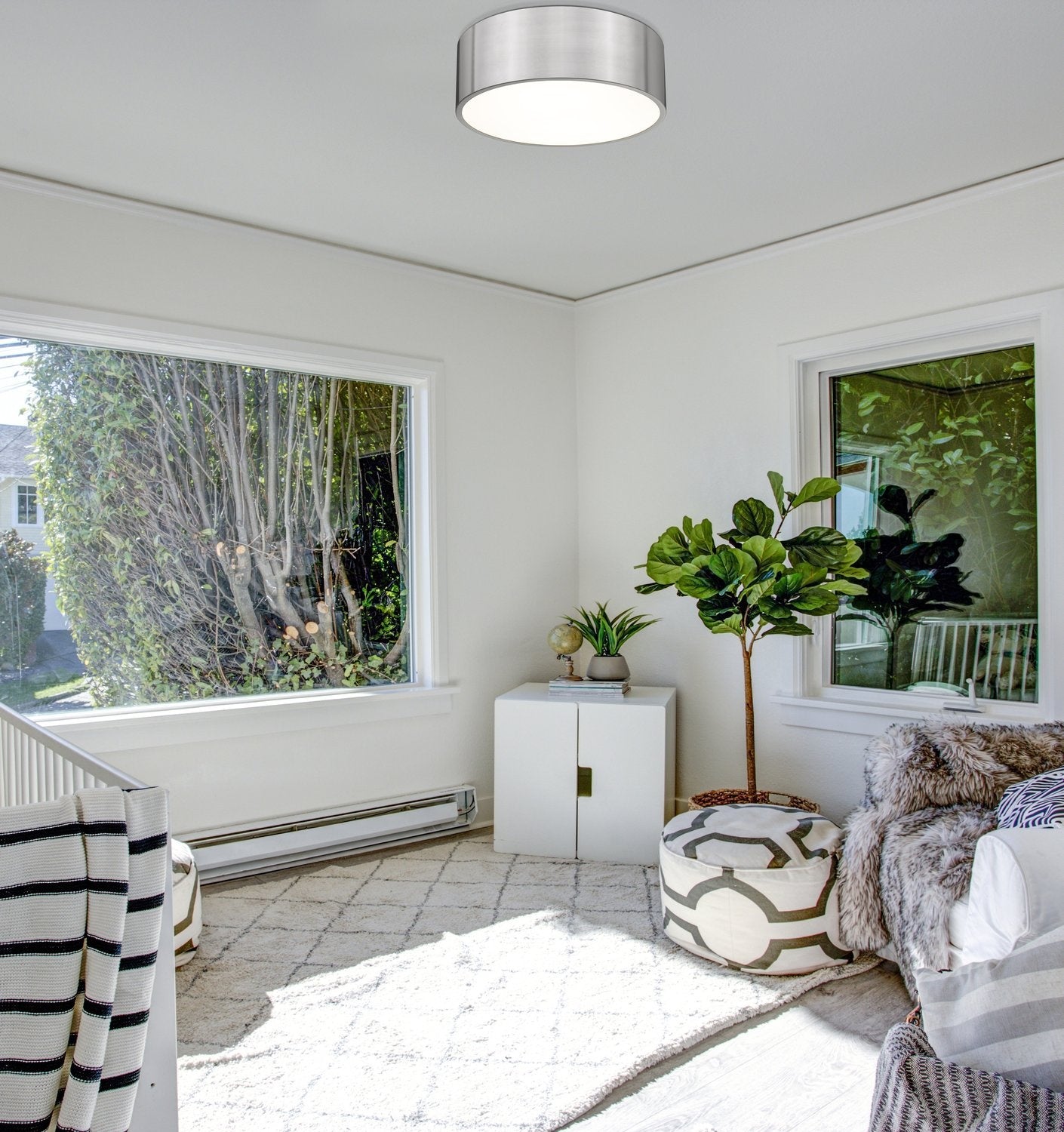 Z-LITE, HARLEY FLUSH MOUNT, FLUSH MOUNT CEILING LIGHTS 