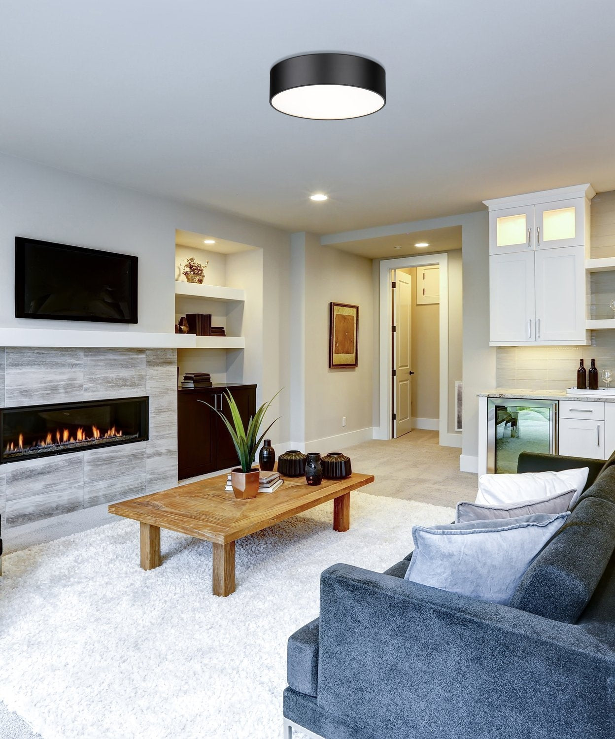 Z-LITE, HARLEY FLUSH MOUNT, FLUSH MOUNT CEILING LIGHTS