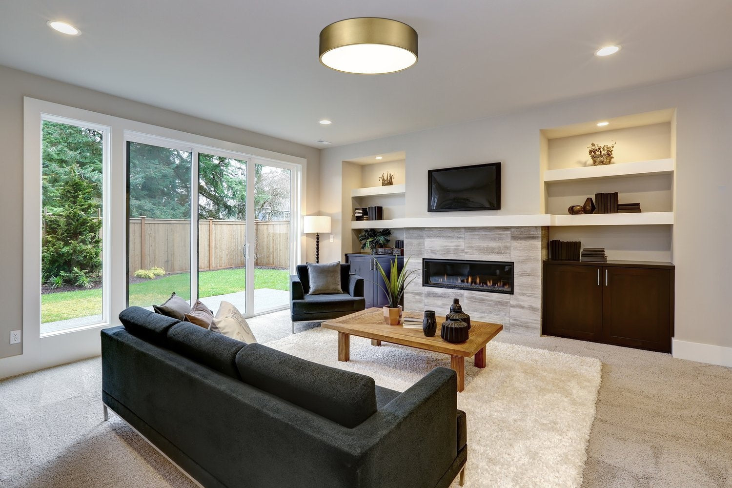 Z-LITE, HARLEY FLUSH MOUNT, FLUSH MOUNT CEILING LIGHTS