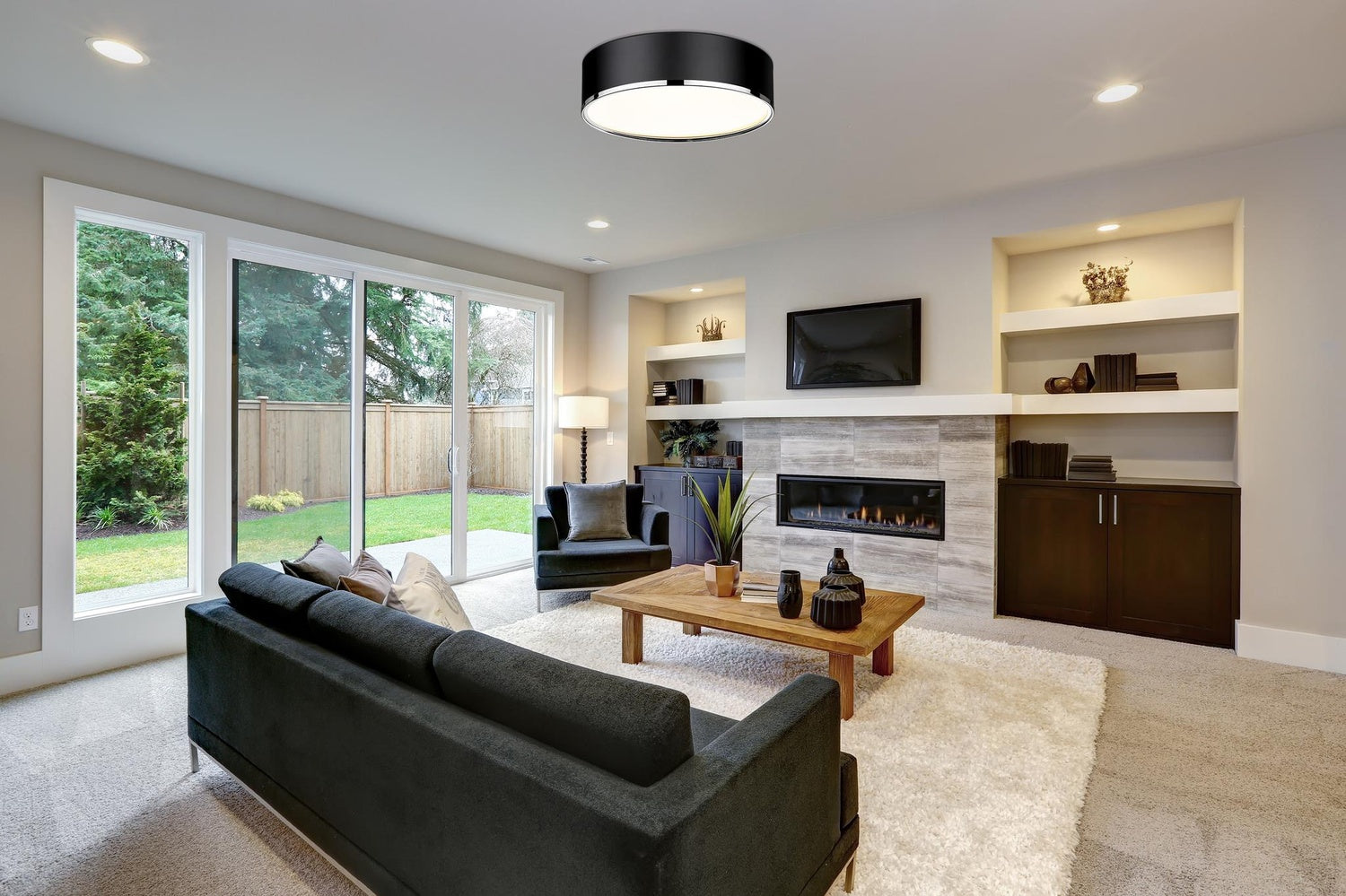 Z-LITE, ARLO FLUSH MOUNT, FLUSH MOUNT CEILING LIGHTS 