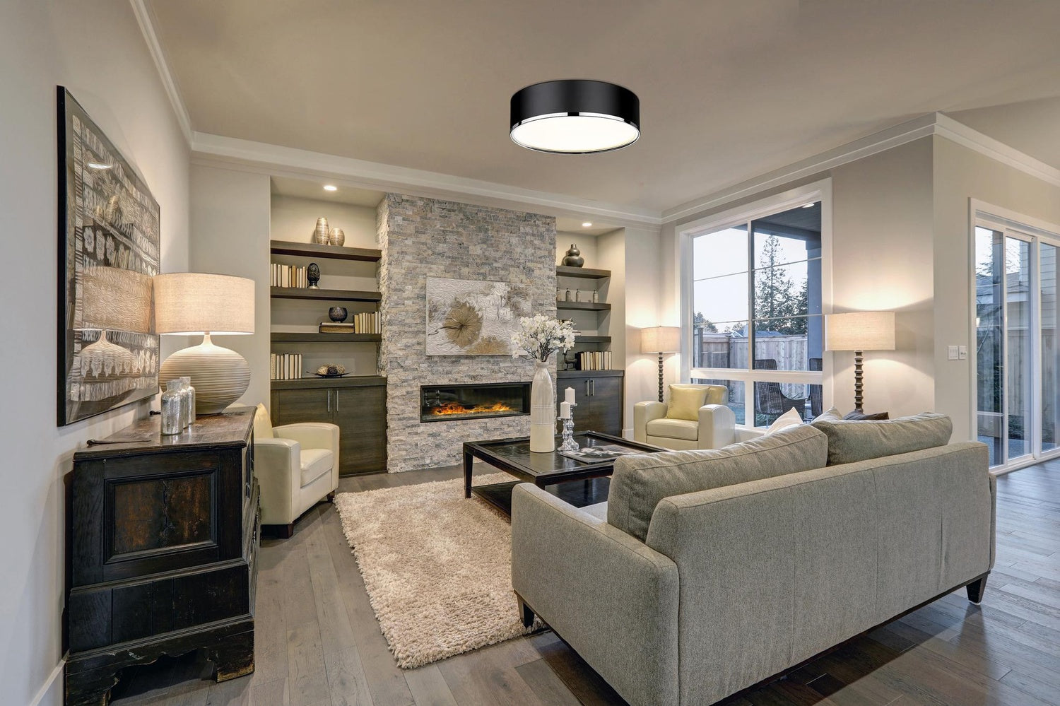 Z-LITE, ARLO FLUSH MOUNT, FLUSH MOUNT CEILING LIGHTS