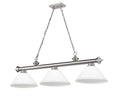 Z-LITE, CORDON 3 LIGHT BILLIARD, LINEAR LIGHT