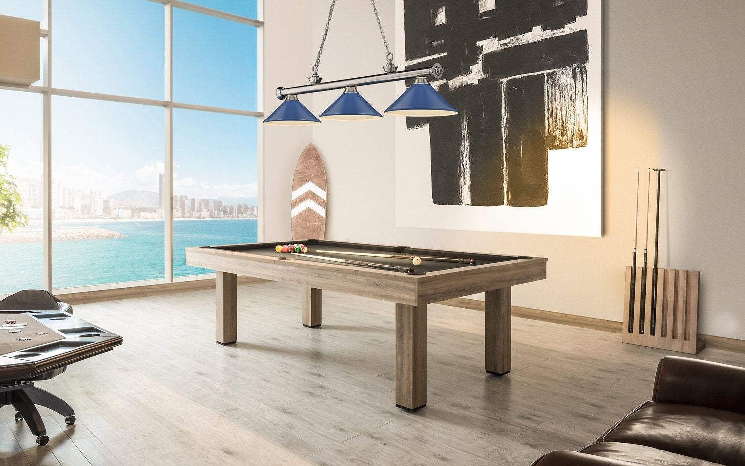 Z-LITE, CORDON 3 LIGHT BILLIARD, LINEAR LIGHT