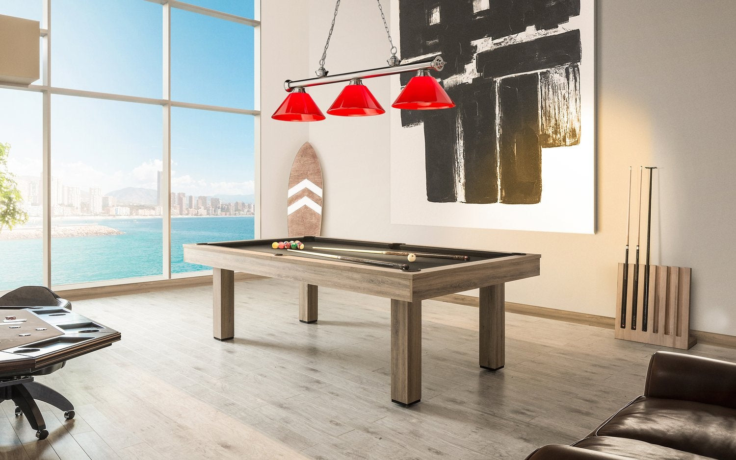 Z-LITE, CORDON 3 LIGHT BILLIARD, LINEAR LIGHT