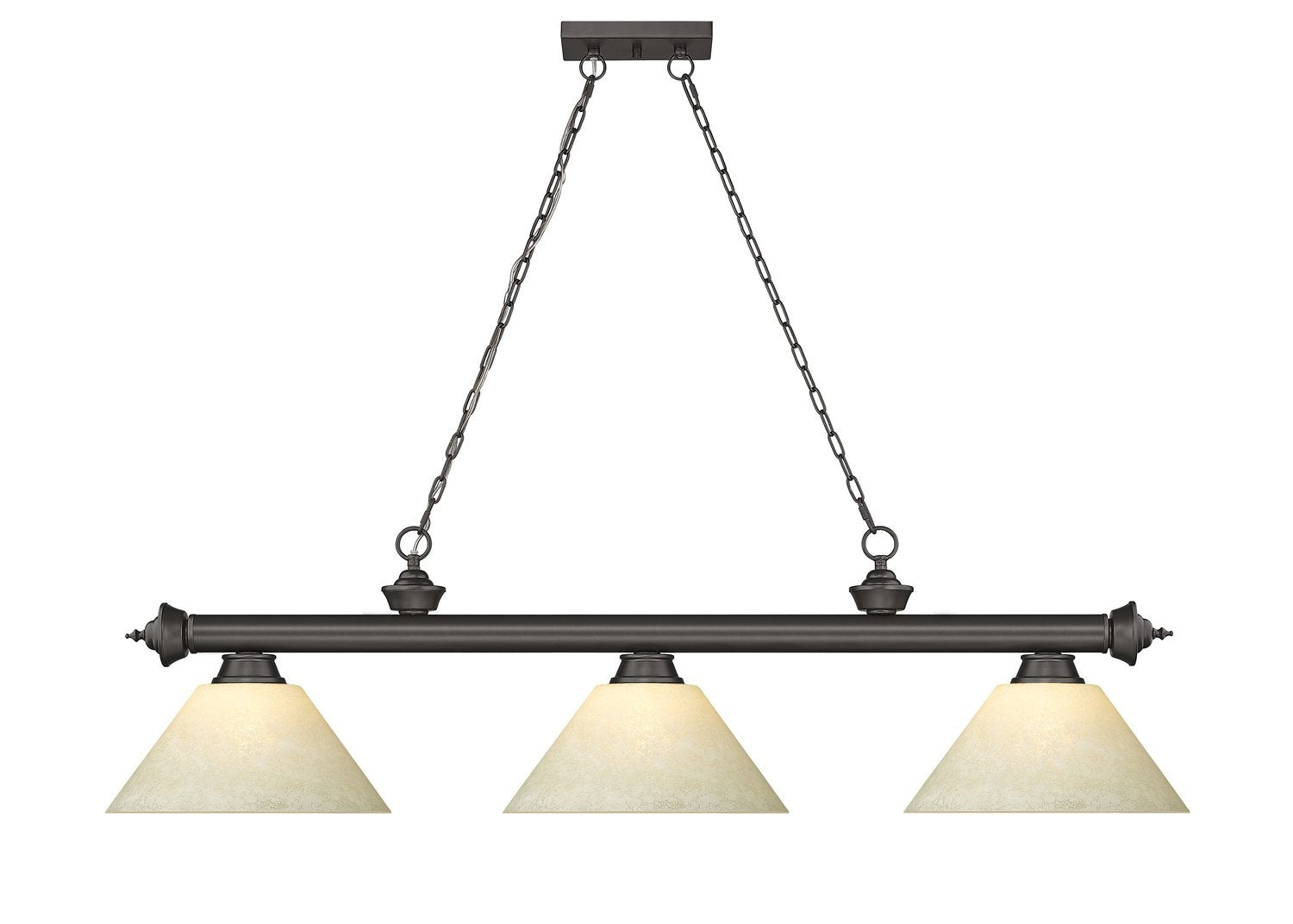 Z-LITE, CORDON 3 LIGHT BILLIARD, LINEAR LIGHT
