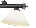 Z-LITE, CORDON 3 LIGHT BILLIARD, LINEAR LIGHT