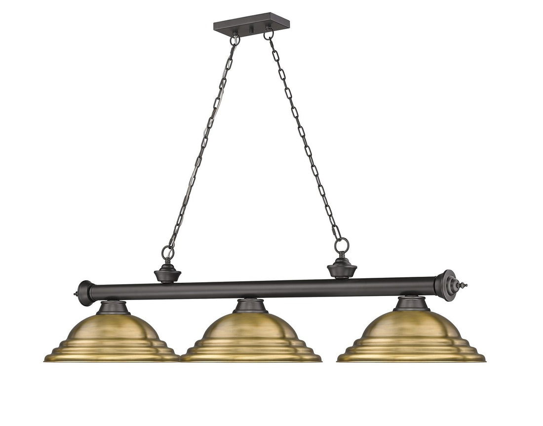 Z-LITE CORDON 3 LIGHT BILLIARD | 2306-3BRZ-SRB