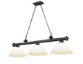 Z-LITE, CORDON 3 LIGHT BILLIARD, LINEAR LIGHT
