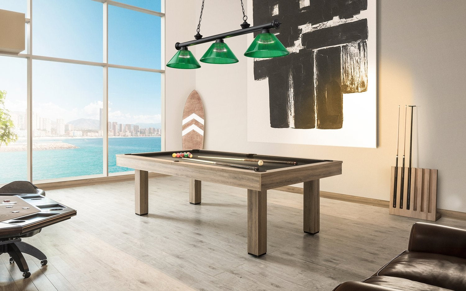 Z-LITE, CORDON 3 LIGHT BILLIARD, LINEAR LIGHT