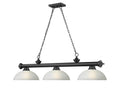 Z-LITE CORDON 3 LIGHT BILLIARD | 2306-3MB-DWL14
