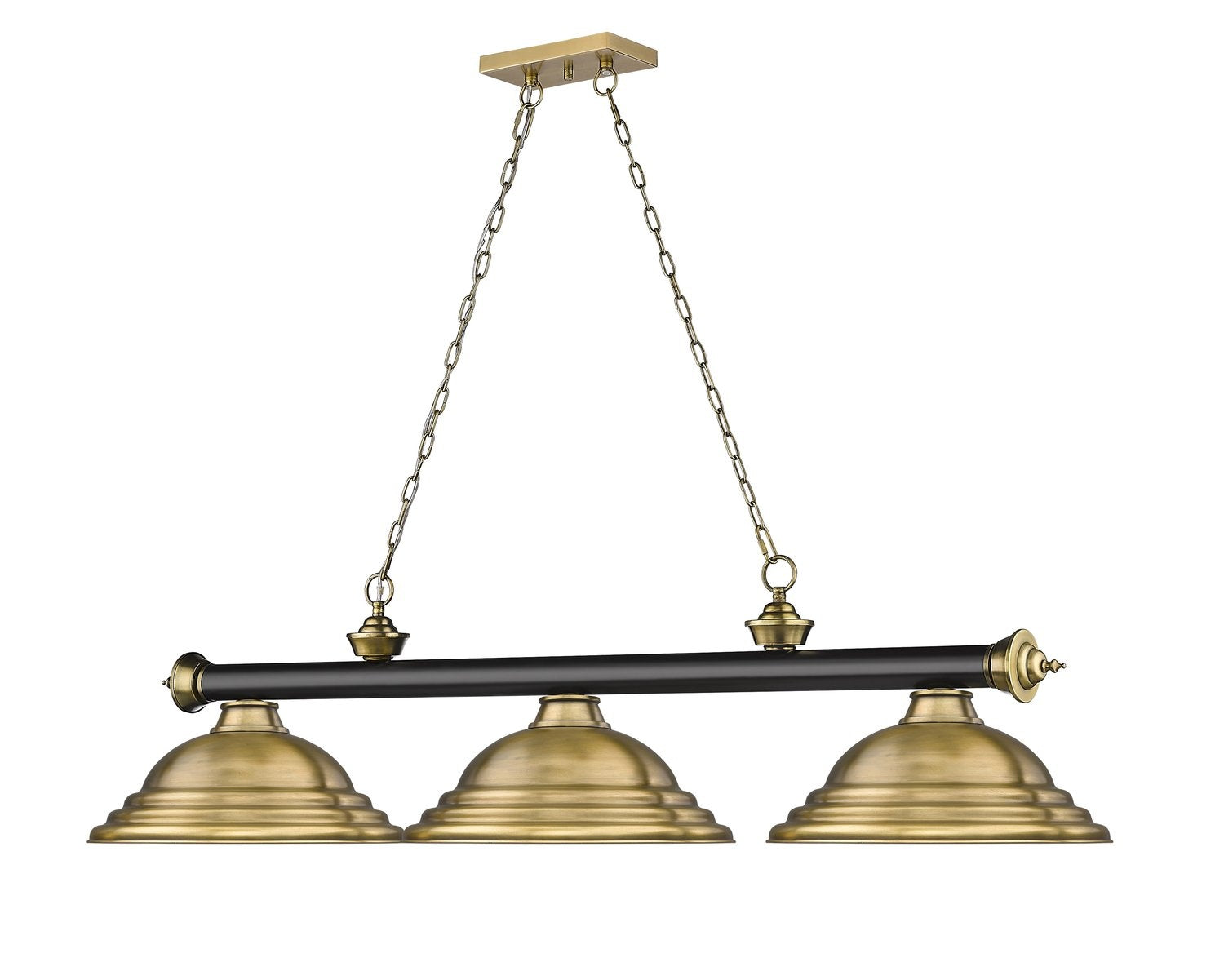 Z-LITE CORDON 3 LIGHT BILLIARD | 2306-3MB-RB-SRB