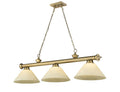 Z-LITE, CORDON 3 LIGHT BILLIARD, LINEAR LIGHT