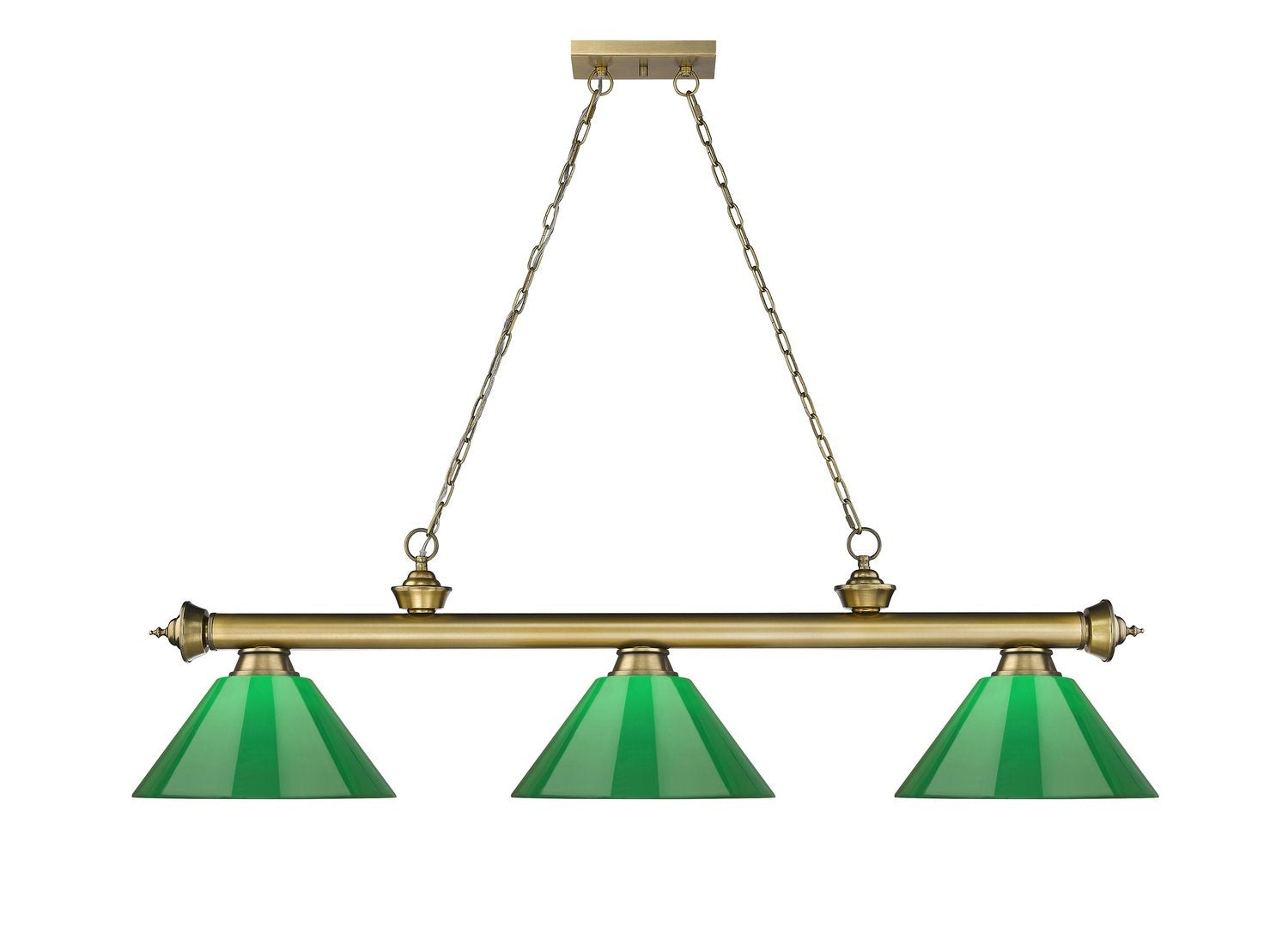 Z-LITE, CORDON 3 LIGHT BILLIARD, LINEAR LIGHT