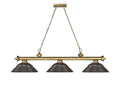 Z-LITE, CORDON 3 LIGHT BILLIARD, LINEAR LIGHT