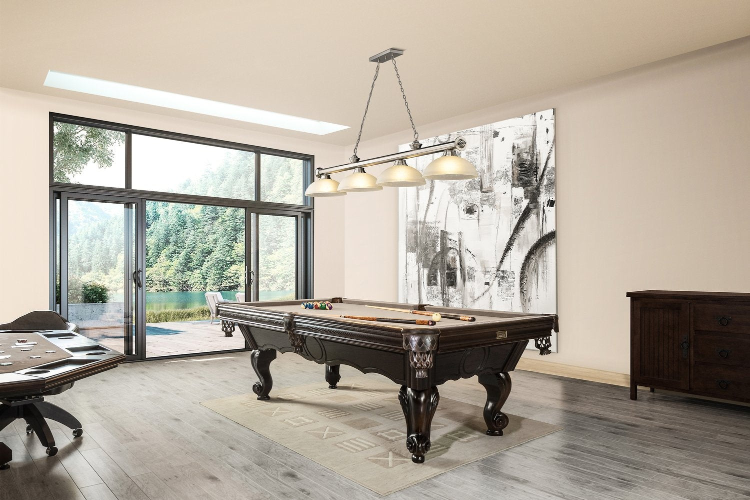 Z-LITE, CORDON 4 LIGHT BILLIARD, LINEAR LIGHT