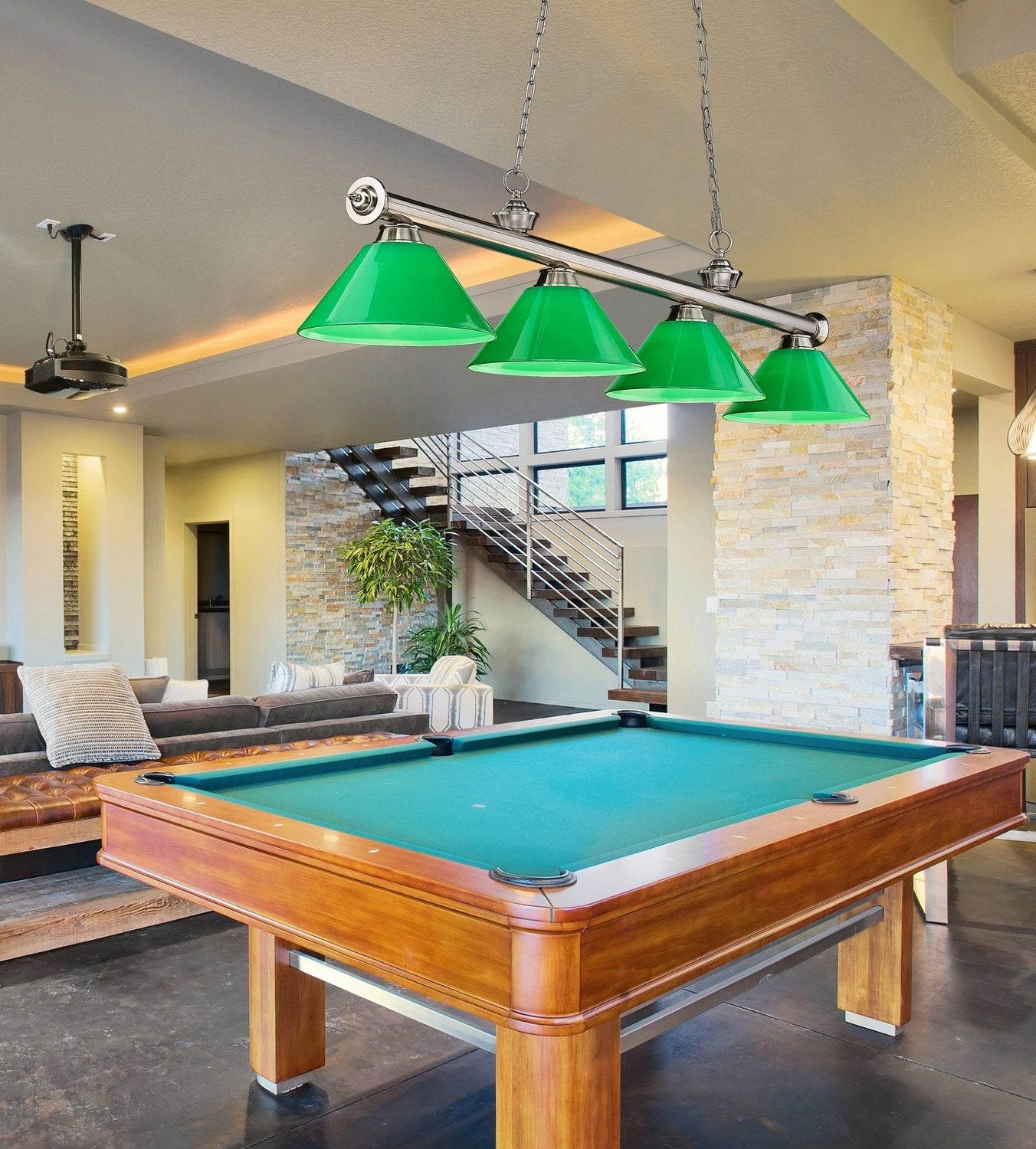 Z-LITE, CORDON 4 LIGHT BILLIARD, LINEAR LIGHT