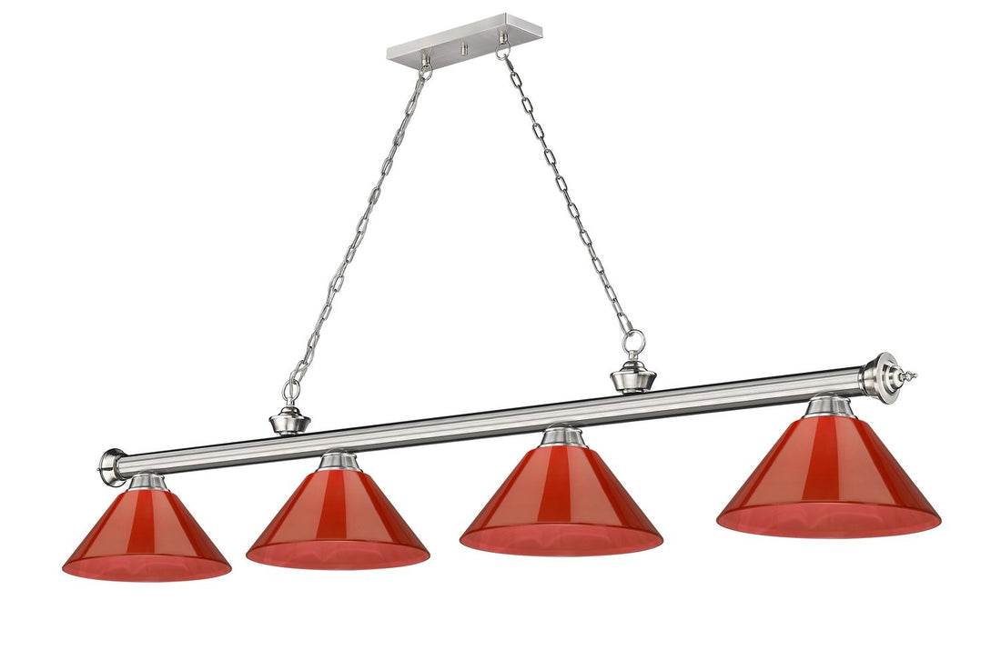 Z-LITE, CORDON 4 LIGHT BILLIARD, LINEAR LIGHT