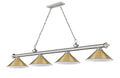 Z-LITE, CORDON 4 LIGHT BILLIARD, LINEAR LIGHT