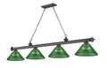 Z-LITE CORDON 4 LIGHT BILLIARD | 2306-4BP-ARG