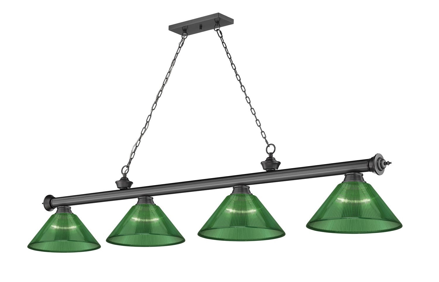 Z-LITE CORDON 4 LIGHT BILLIARD | 2306-4BP-ARG
