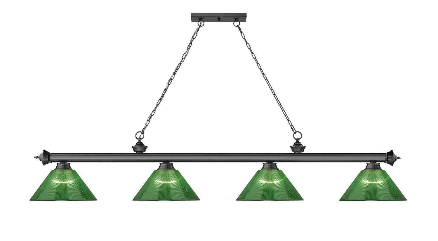 Z-LITE CORDON 4 LIGHT BILLIARD | 2306-4BP-ARG