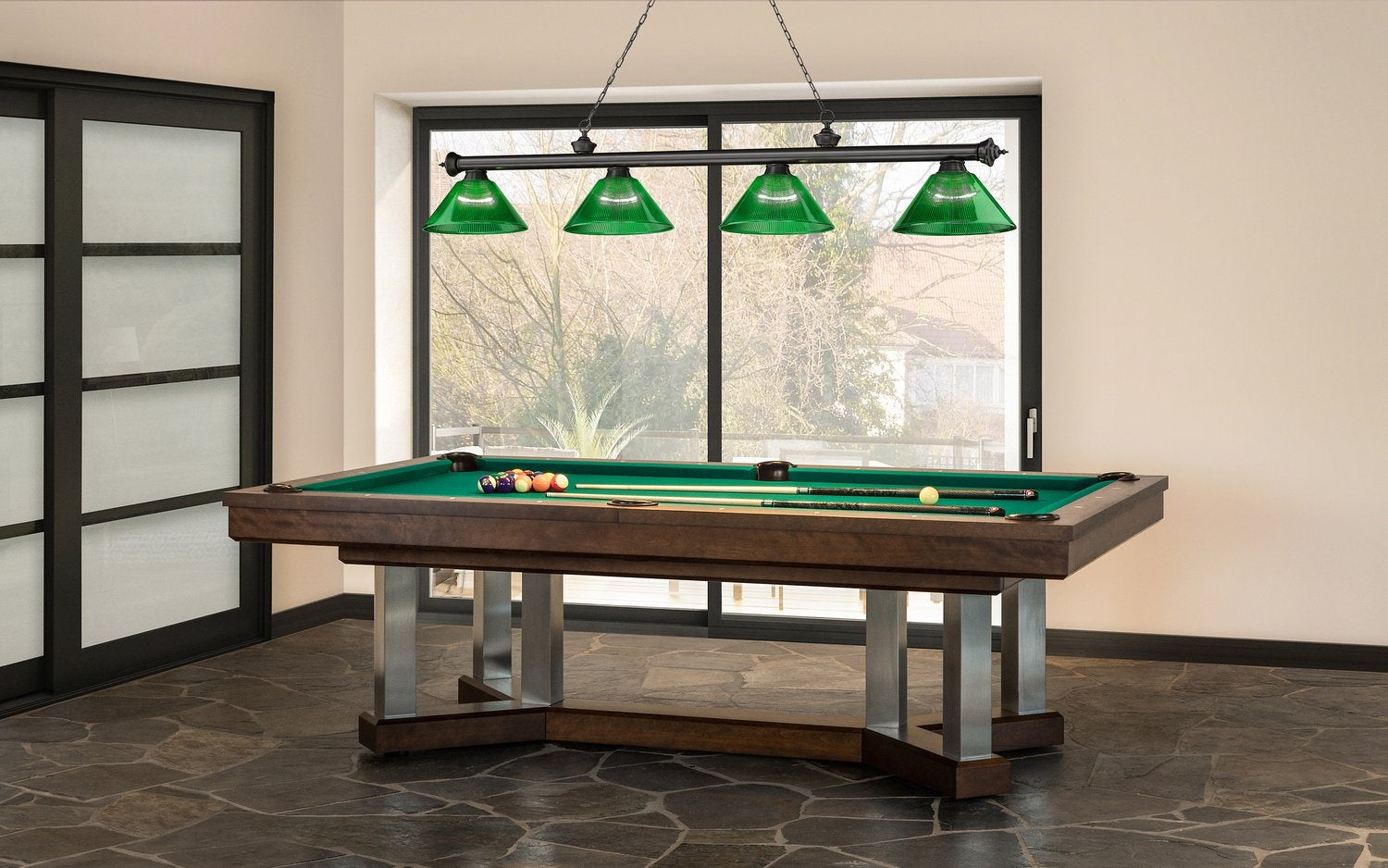 Z-LITE CORDON 4 LIGHT BILLIARD | 2306-4BP-ARG