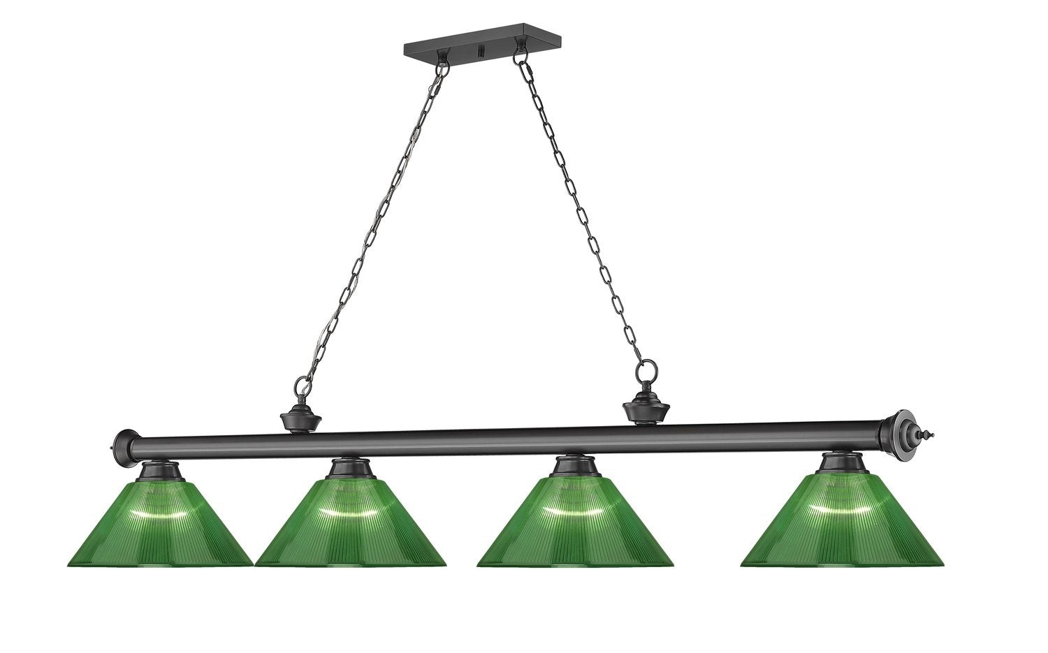 Z-LITE CORDON 4 LIGHT BILLIARD | 2306-4BP-ARG