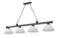 Z-LITE, CORDON 4 LIGHT BILLIARD, LINEAR LIGHT