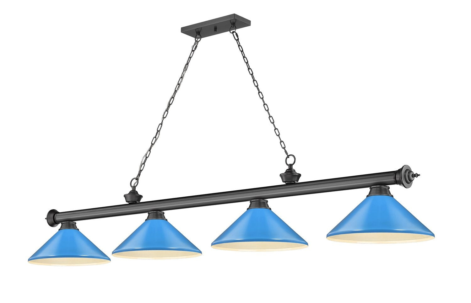 Z-LITE CORDON 4 LIGHT BILLIARD | 2306-4BP-MEB