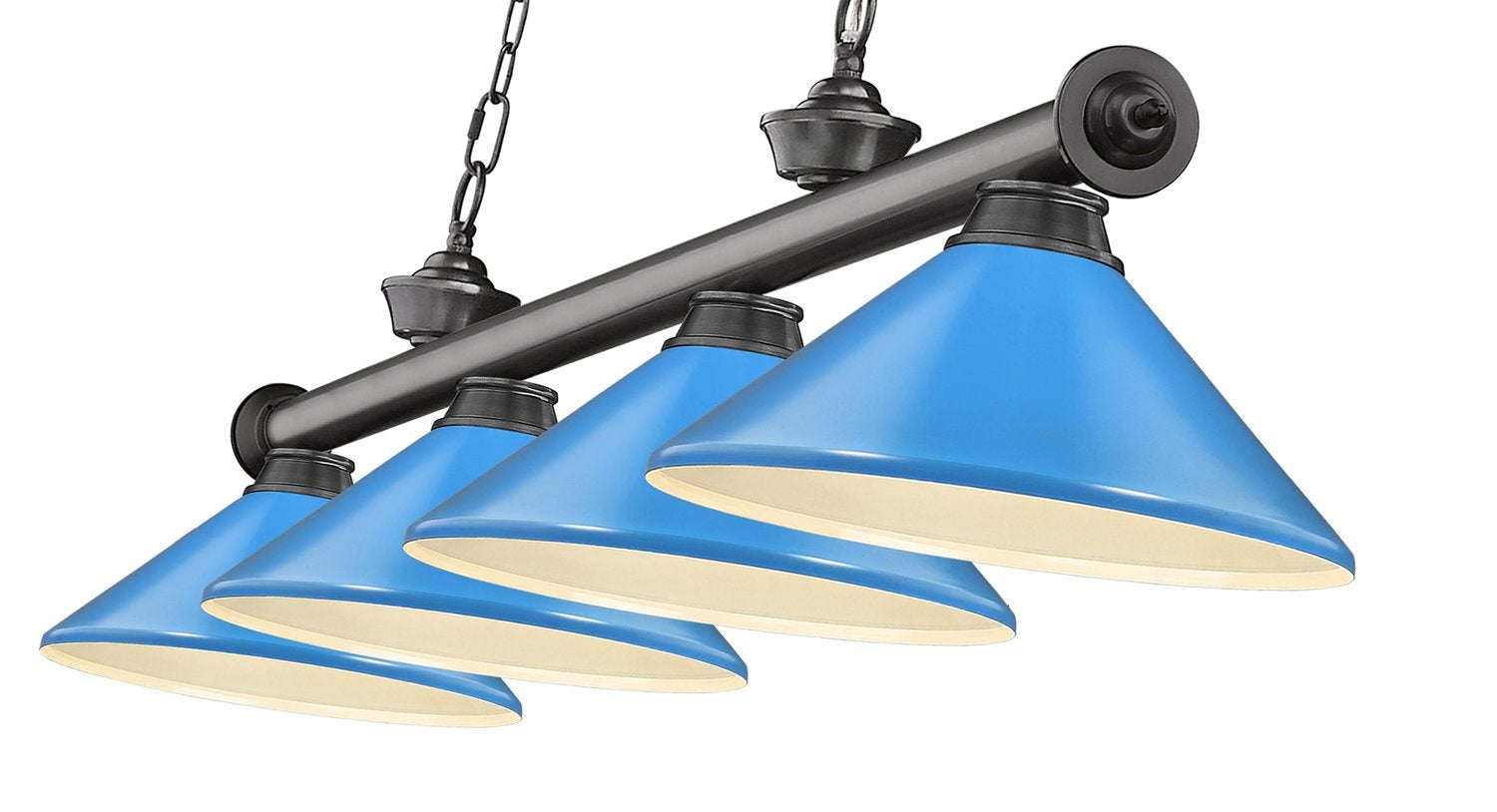 Z-LITE CORDON 4 LIGHT BILLIARD | 2306-4BP-MEB