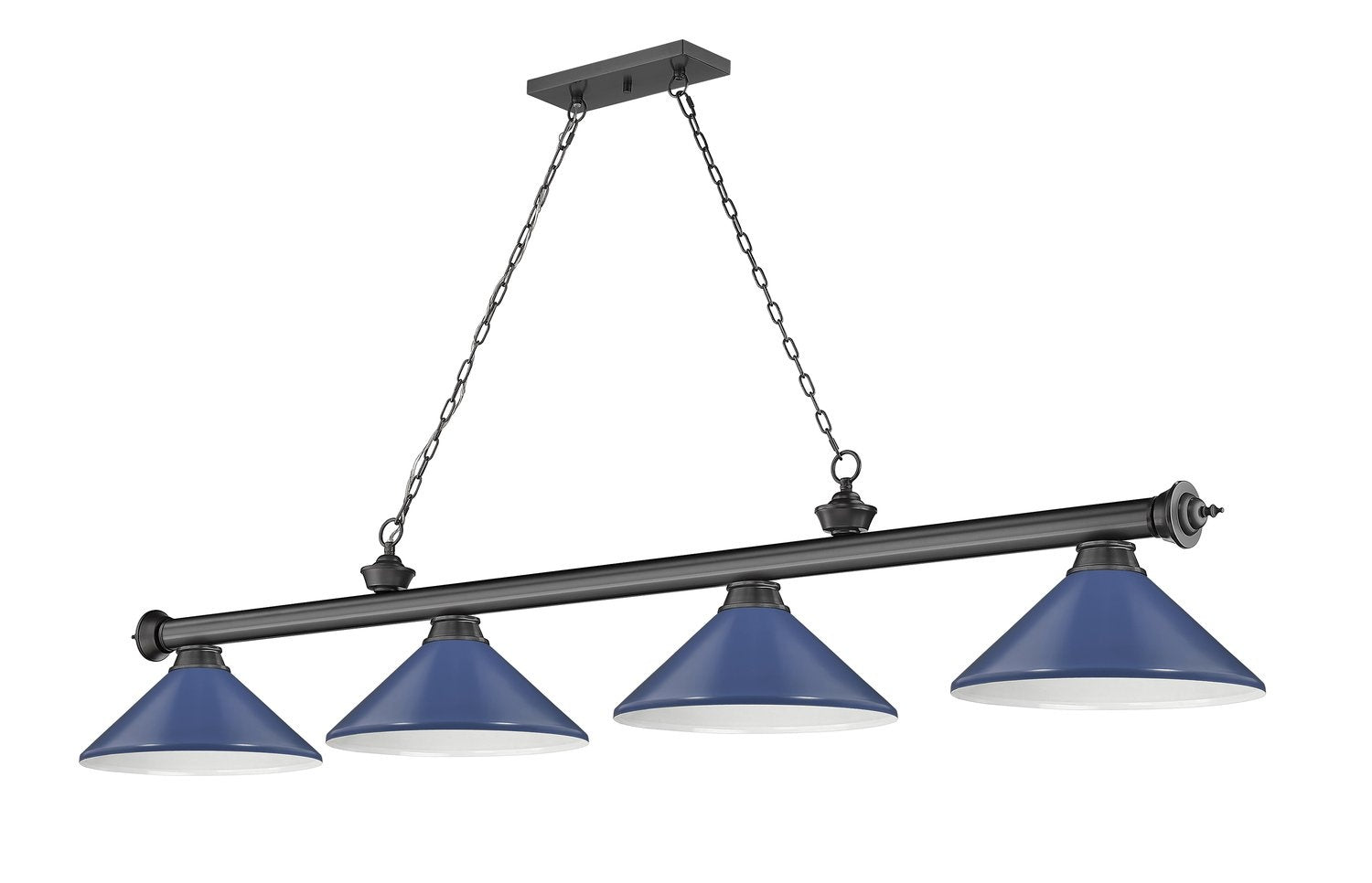 Z-LITE CORDON 4 LIGHT BILLIARD | 2306-4BP-MNB