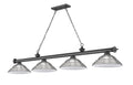 Z-LITE, CORDON 4 LIGHT BILLIARD, LINEAR LIGHT