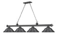 Z-LITE, CORDON 4 LIGHT BILLIARD, LINEAR LIGHT