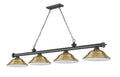 Z-LITE, CORDON 4 LIGHT BILLIARD, LINEAR LIGHT