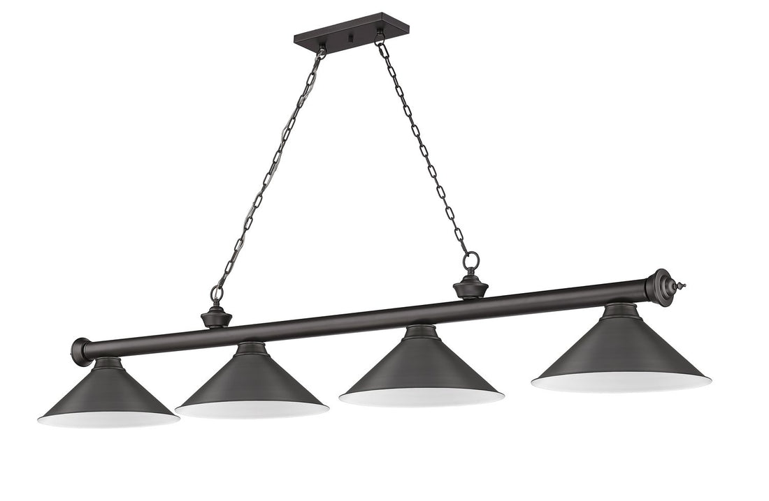 Z-LITE CORDON 4 LIGHT BILLIARD | 2306-4BRZ-BRZ15