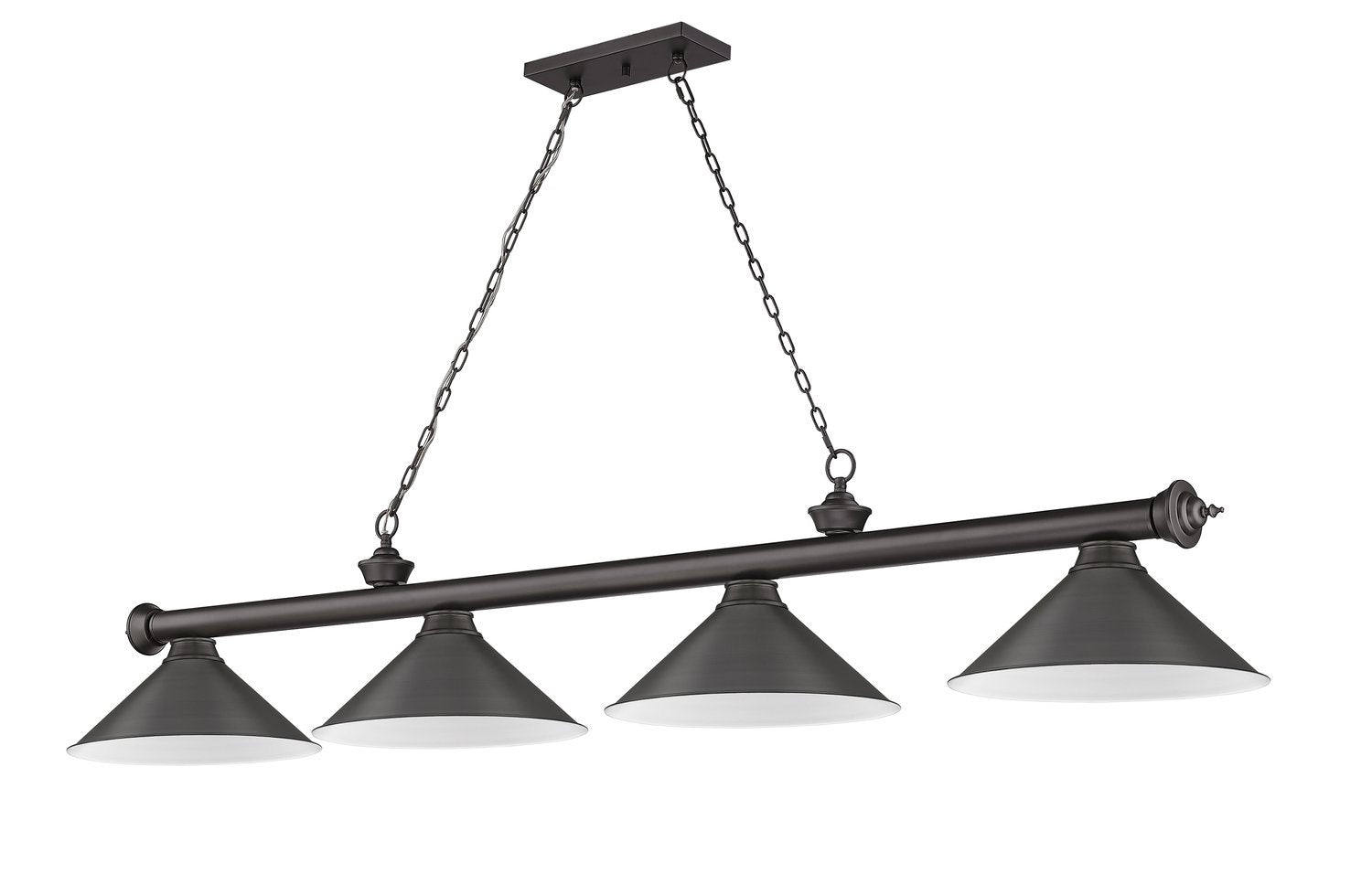 Z-LITE CORDON 4 LIGHT BILLIARD | 2306-4BRZ-BRZ15