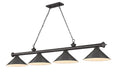 Z-LITE, CORDON 4 LIGHT BILLIARD, LINEAR LIGHT