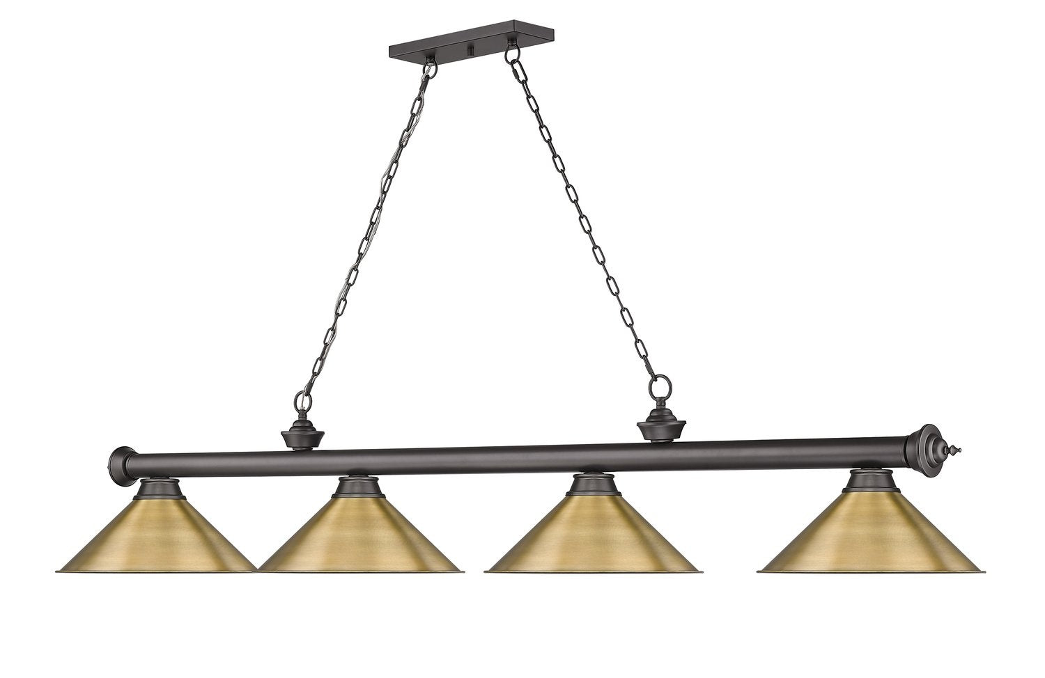 Z-LITE, CORDON 4 LIGHT BILLIARD, LINEAR LIGHT