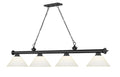 Z-LITE, CORDON 4 LIGHT BILLIARD, LINEAR LIGHT